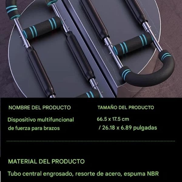 GorillaBar™  Barra Flexible para Entrenamiento de Brazos, Pecho y Espalda