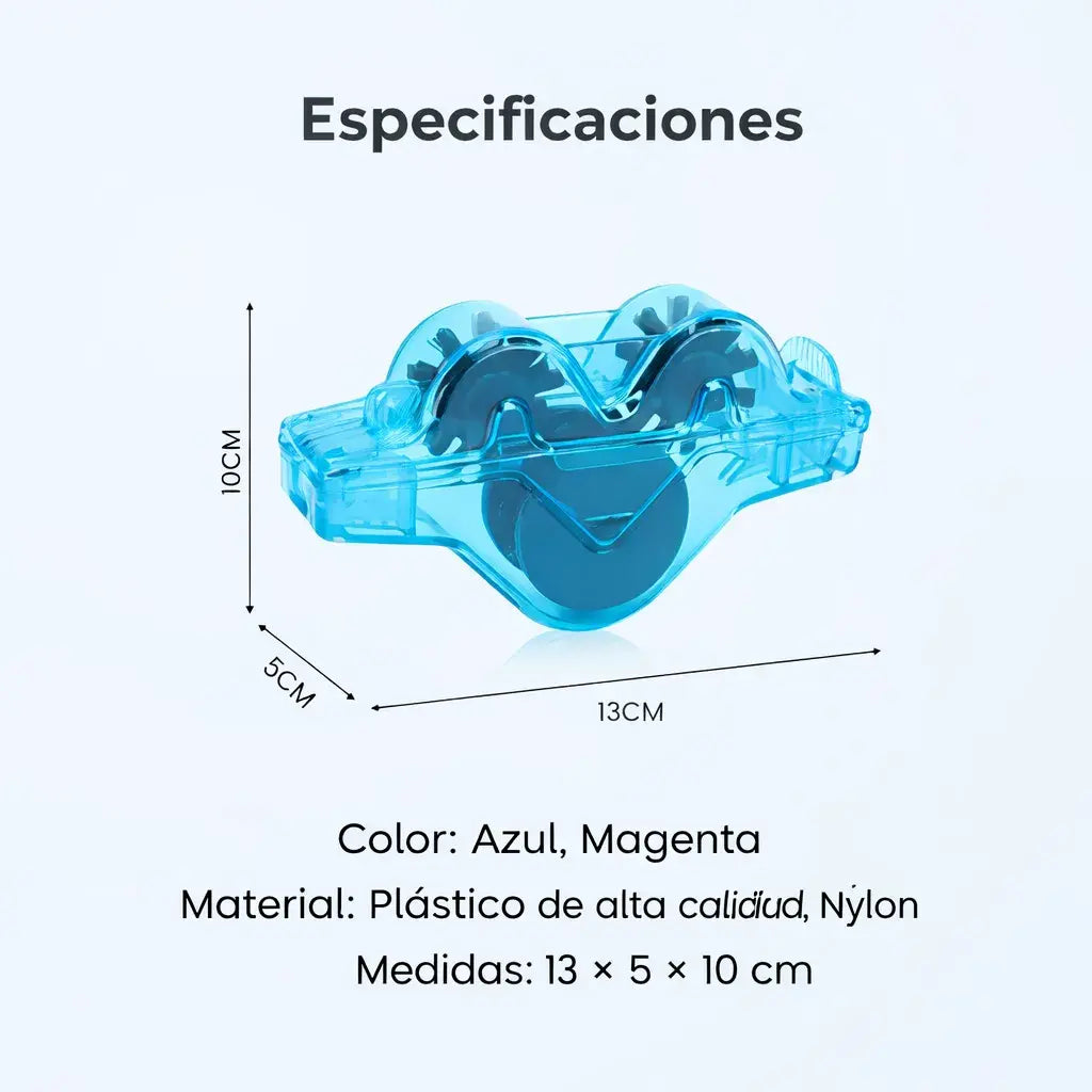 Limpiador de cadenas de bicicleta para remolques
