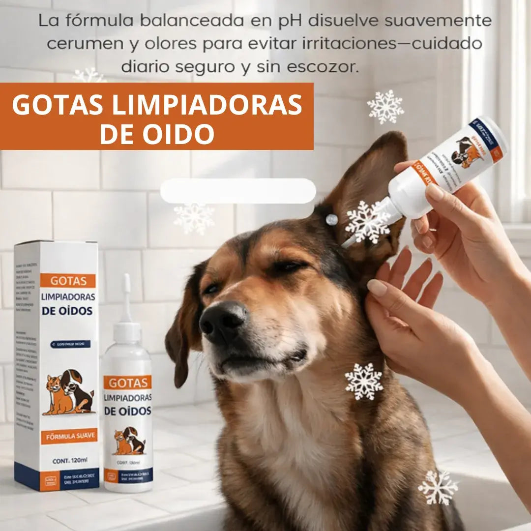 Limpiador de Oidos para Perros y Gatos